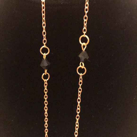 NWOT Long Gold Colored Chain Necklace - Picture 5 of 5